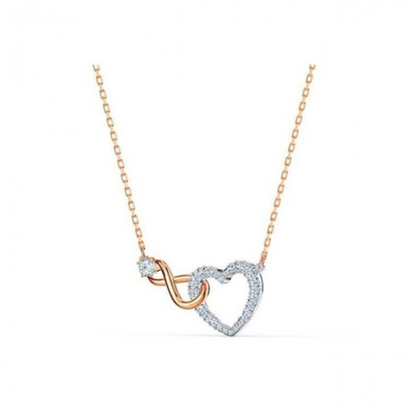 위핑,스와로브스키 INFINITY HEART 믹스메탈 목걸이 5518865