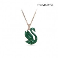 스와로브스키 여성 미디움 Iconic Swan 스완 그린 목걸이 5650067