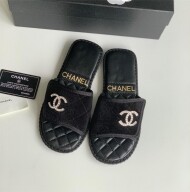 샤넬 CC 퀼팅 슬리퍼 346313