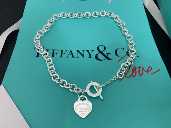 위핑,티파니 앤코 리턴투 티파니 하트 태그 토글 네크리스 목걸이 / TIFFANY & CO.